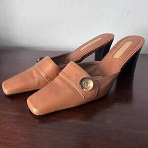 Danelle Orchard women's shoes - Sz 8 M - 3 inch heels - Leather Square Toe